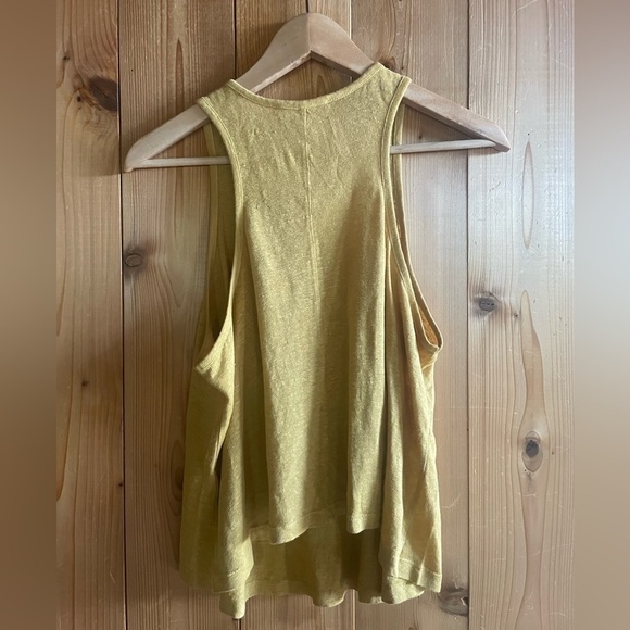 Frame Linen Swingy Tank Mustard Yellow Dijon - Picture 11 of 12